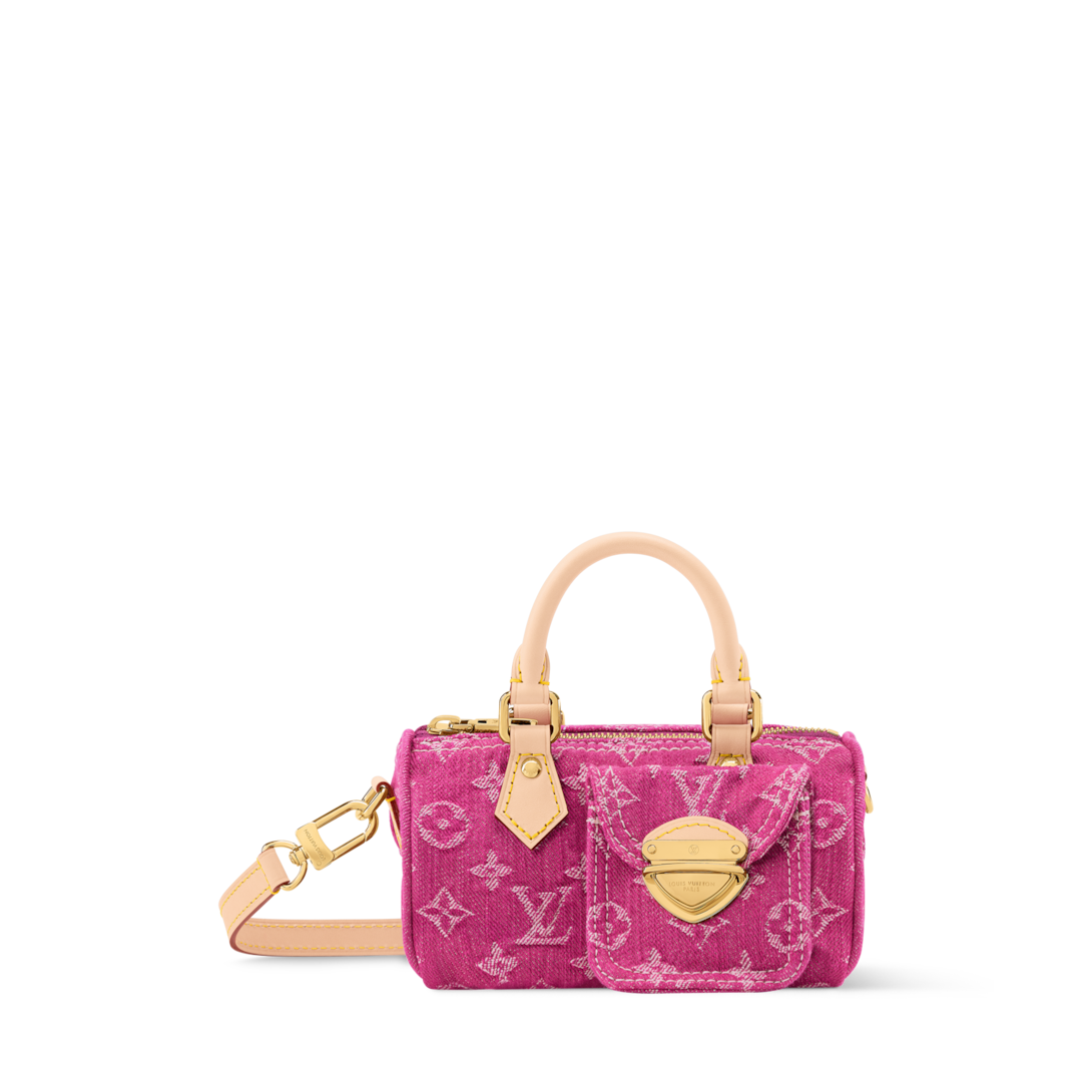 Nano Speedy Monogram Denim - Luxury Wallets and Small Leather